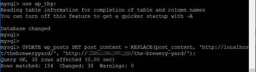 update wp_posts set post_content = replace post_content