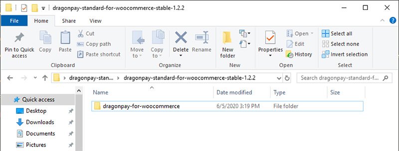 Inside dragonpay-standard-for-woocommerce-stable-1.2.2 folder you should see a folder dragonpay-for-woocommerce folder