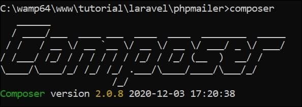 Check if composer works correctly using composer command