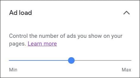 Add Google AdSense to WordPress - AdSense Ad load setting to control number of ads to show on page post
