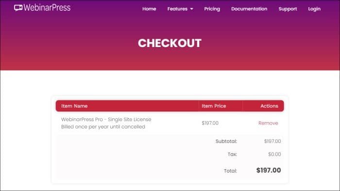 Purchase WebinarPress Pro version